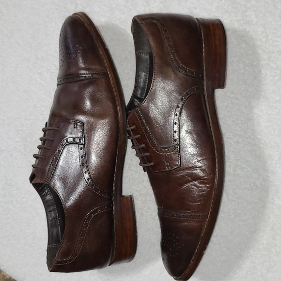 Johnston & Murphy Ellsworth Cap Toe Dress Shoes Size 13 Men's - Picture 2 of 9
